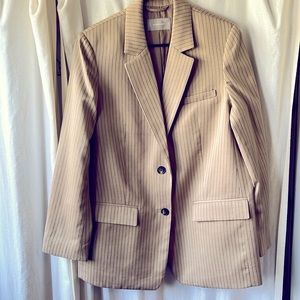 Everlane tencel pinstripe oversize blazer, size 8